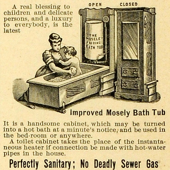 История одного дизайна: складная ванная из 19 века