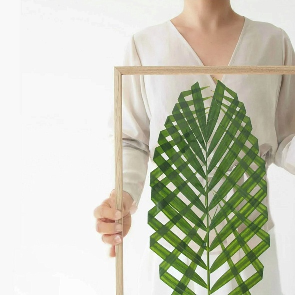 DIY: Настенное искусство из листьев