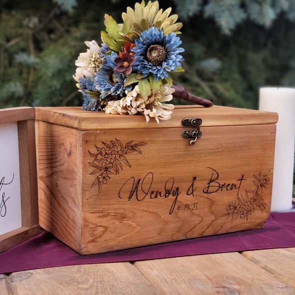 Идеи свадебных коробок для сбора поздравлений