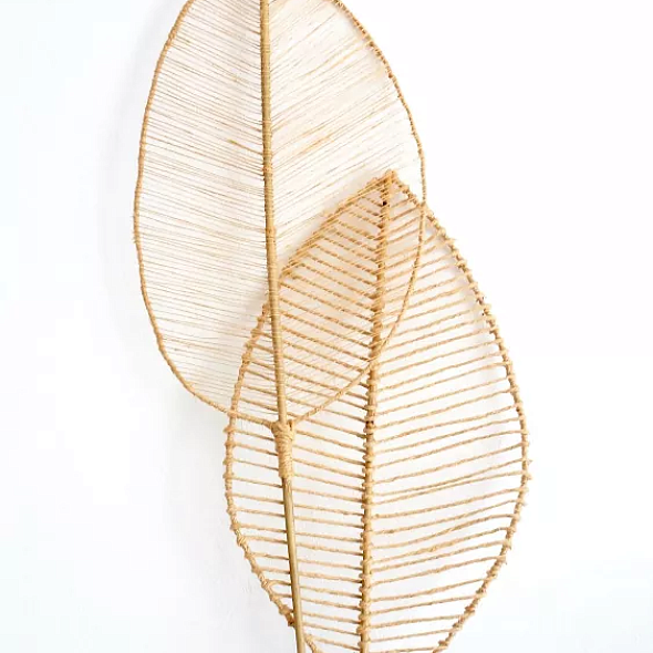 Декоративные листья из джута DIY