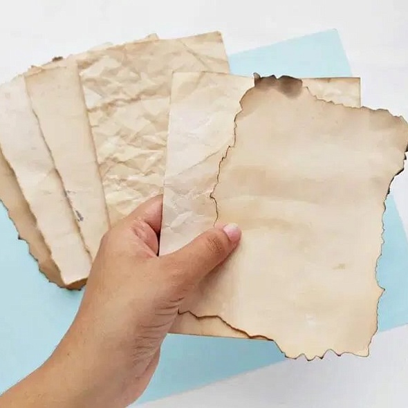 Как сделать состаренную бумагу своими руками