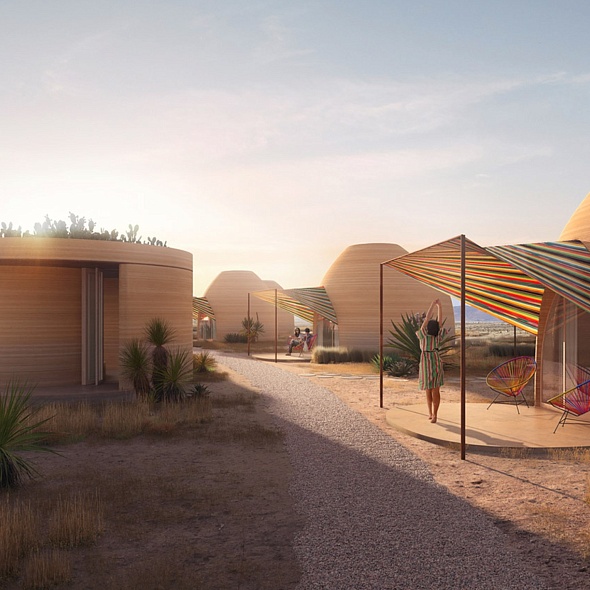 Лагерь в пустыне, с помощью 3D-печати