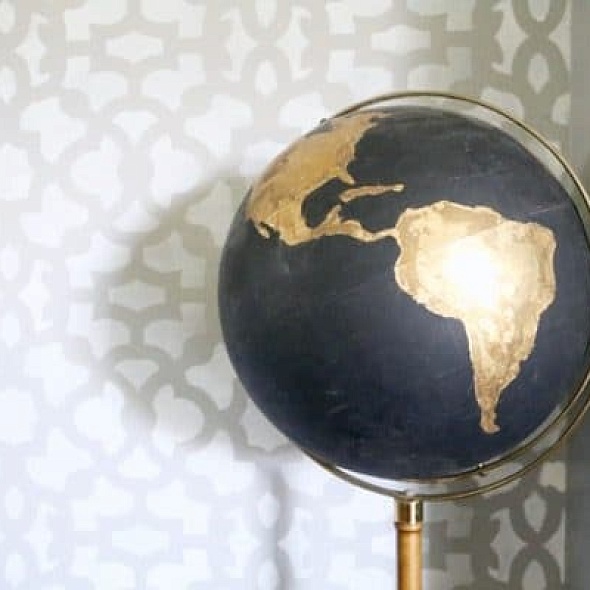 Преображение старого глобуса: премиальный декор своими руками