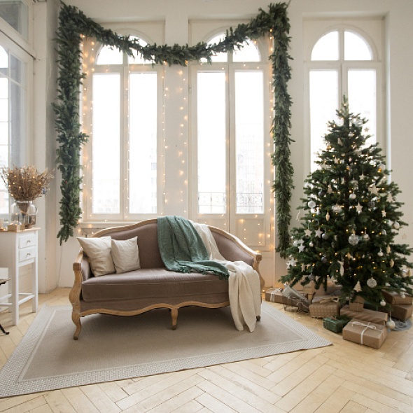 5 способов украсить дом рождественскими гирляндами